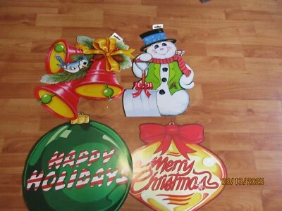Christmas Diecuts Cutouts Beistle XL Vintage Decorations U Pick NOT a LOT