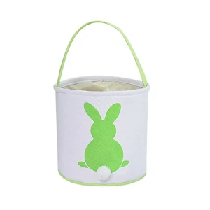 Baby Easter Bunny Buckets Bag Toy Handbags Rabbit Basket Canvas Home Supplier fo - Picture 1 of 6