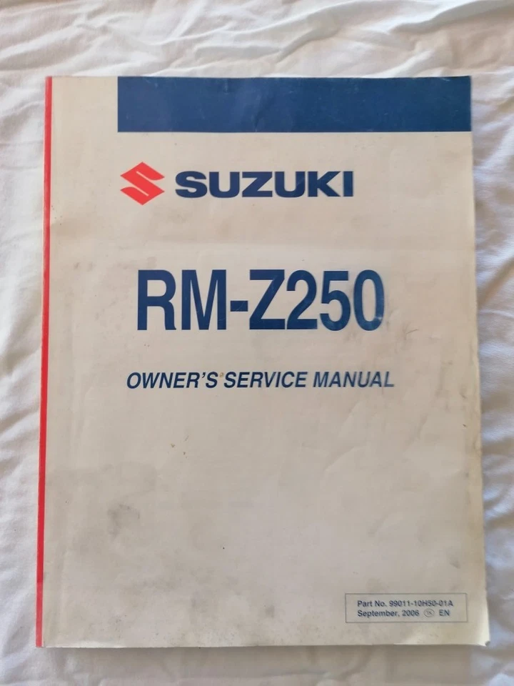 MANUEL D ATELIER SUZUKI RM-Z250 - Photo 1/1