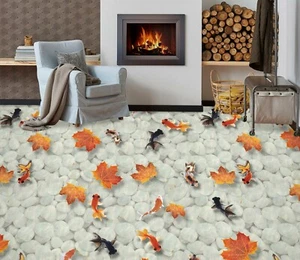 3D Maple Leaf 52RAI64 Floor WallPaper Murals Wall Print Decal AJ WALL Fay - Picture 1 of 6