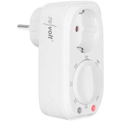 revolt Zeitschaltuhr mit Lichtsensor-Schaltung, 8-Stunden-Timer, 3.680 Watt - Bild 1 von 4