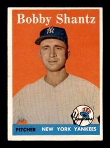 1958 Topps Baseball Bobby Shantz New York Yankees #419