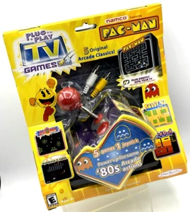 VTG '05 Namco 5-in-1 Plug & Play Pac-Man 80's Arcade Classics Factory Sealed_ - Picture 1 of 8