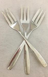 Lote de 3 tenedores para ensaladas Rostfrei SilverTone cubiertos cubiertos acero inoxidable vintage - Imagen 1 de 7