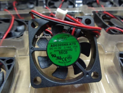 New ADDA 30 * 30 * 6mm 3006 AD0305HX-K70 DC5V 0.18A 3cm 2pin cooling fan - Image 1 of 4