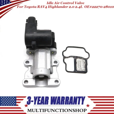 Válvula de control de aire de ralentí 22270-28010 para Toyota RAV4 Highlander 2.0 2.4L 2001-2003 Foto 1 de 4