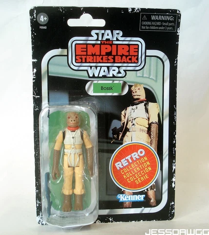 Retro Bossk action figure Star Wars set Boba Fett Reissue vintage Kenner Hasbro Cover