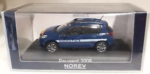 Norev 479822, Peugeot 2008 "Gendarmería", 2016, azul oscuro bedr., 1/43, NUEVO Y EMBALAJE ORIGINAL - Imagen 1 de 5