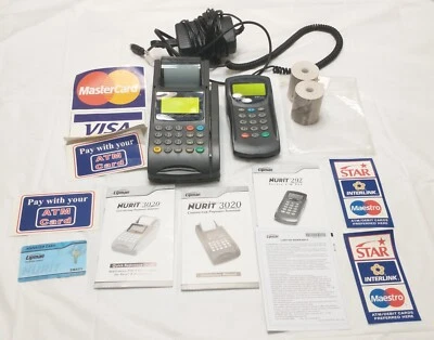 Lipman Nurit 3020 y 292 POS EDC Terminal Lector de Tarjetas de Crédito Impresora de Recibos ASIS Foto 1 de 4