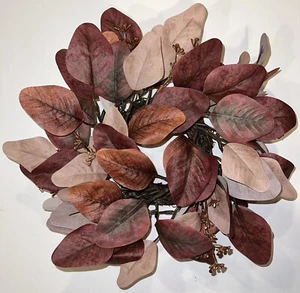 Faux Fall Wreath 12" Autumn Leaves Floral Thanksgiving Seasonal Holiday NWT - Picture 1 of 15