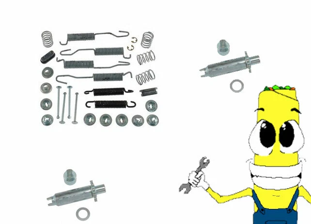 Complete Rear Brake Drum Hardware Kit for Chevy Bel Air 1955-1962 - Image 1 of 1