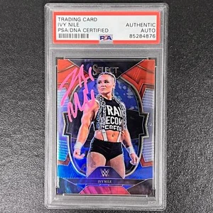 2023 Panini Prizm WWE #5 Ivy Nile Signed Card PSA AUTO Slabbed NXT - Picture 1 of 2