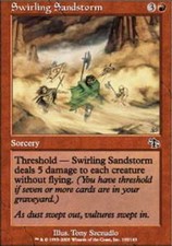 1x Swirling Sandstorm - Foil LP, English MTG Judgment