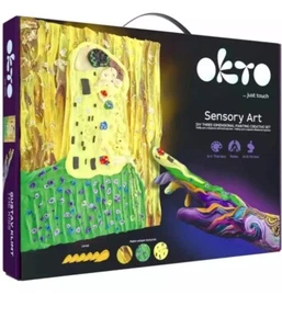 Sensory Art by Oktoclay Kiss 3 D Foam Paint Set - FREE SHIPPING - Picture 1 of 7