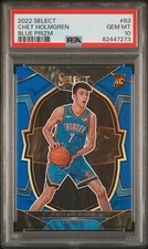 2022 Panini Select #83 Chet Holmgren Rookie RC BLUE PRIZM THUNDER PSA 10