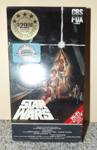 STAR WARS 1987 CBS/FOX Original VHS red label  10th Ann/Price Sticker VERY NICE! - Picture 1 of 9