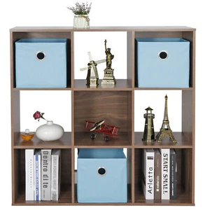 Bookcase Storage Shelf 9 Cubes Display Unit Stand Cabinet Organizer Morden - Picture 1 of 12