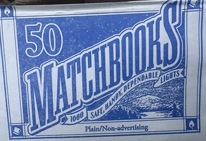 50 Plain White Matches Matchbooks for Wedding Birthday Party USA made Lot Of 2 - Picture 1 of 6