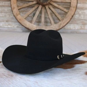 Ariat 2X Black Wool Cowboy Hat - Waco - Picture 1 of 5
