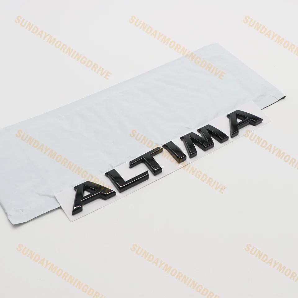 For Nissan Altima Midnight Emblem Letters Badge Decal Trunk Rear Foto 1 de 4