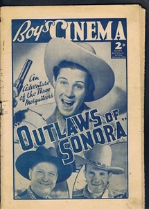BOY'S OWN CINEMA DECEMBER 31ST 1938 OUTLAWS OF SONORA - Picture 1 of 1