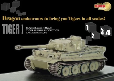 Dragon Armor 61001 Tiger I Initial Production s.Pz.Abt.501 1/35 Scale Model - Image 1 of 4