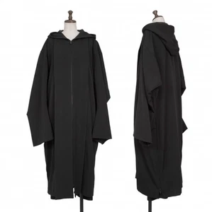 Yohji Yamamoto collections Wool Hoodie Zipper Coat Size 2(K-136321) - Picture 1 of 12