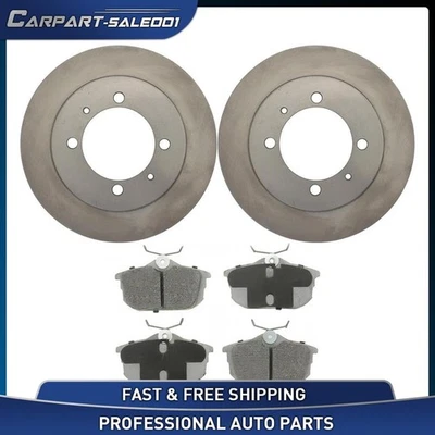 Kit de pastillas de freno rotores de disco traseros de 10,23" para Mitsubishi Space Star 2003 2004 1,8 L Foto 1 de 4