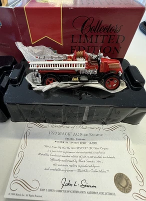 MATCHBOX MODELS OF YESTERYEAR 1920 MACK AC FIRE ENGINE YYM38259 NEW BOXED - Image 1 of 4