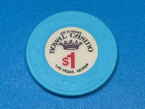 $1—————-JOE SLYMAN’S ROYAL CASINO—————LAS VEGAS NEVADA  CASINO  CHIP—————Z-3625 - Picture 1 of 3