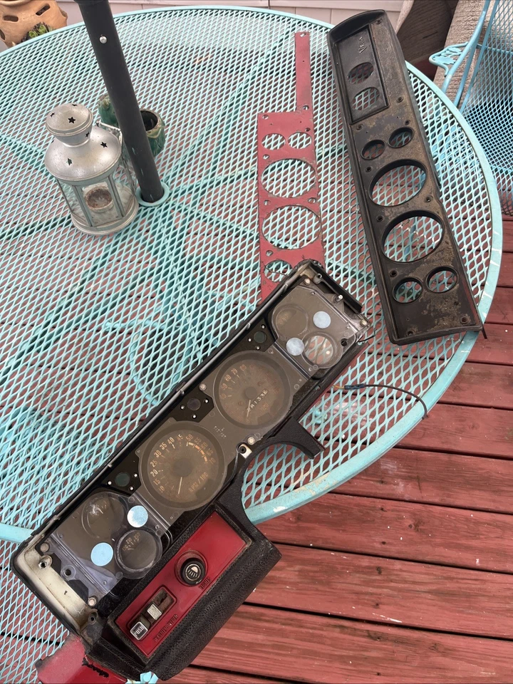 Cuadro de instrumentos Chevrolet Vega 1971-1973 cabezal limpiaparabrisas interruptor de luz bisel Foto 1 de 4