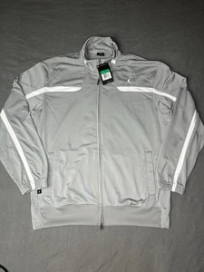 Chaqueta Jordan Track Para Hombre Grande Gris Cremallera Completa Rendimiento Baloncesto Informal - Imagen 1 de 7