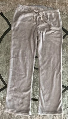 Jessica Simpson Cozy Fuzzy Warm Up Silver/ Grey Sweat Lounge Pants Size M - Image 1 of 4