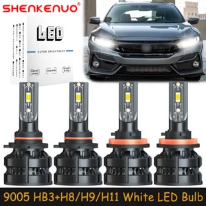 For Honda Civic 2015-2020 Combo 9005+H11 LED Headlights Bulbs High Low Beam Z8 - Picture 1 of 18
