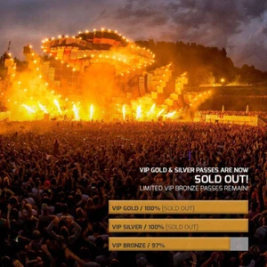 3x VIP Gold Festival Pass "Full Experience Package" + Warm-Up Party Wednesday - Bild 1 von 2