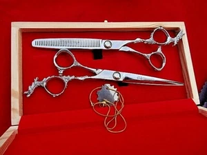 WRNTY_7.5" Ball Bearing 440c Hairdressing & Thinning Scissors-Japanese Steel - Picture 1 of 12
