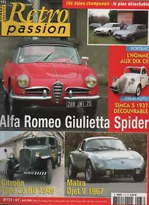 French 'Retro Passion' Magazine - French Classic Car Magazine - April 2005 - 173 - Picture 1 of 2