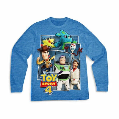 Niño pequeño/niño grande niño cuello redondo TOY STORY 4 ¡¡Camiseta gráfica manga larga!!! Foto 1 de 4