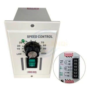 DC 0-90V Knob Motor Speed Controller Variable Adjustable Speed AC 110V Input - Picture 1 of 11