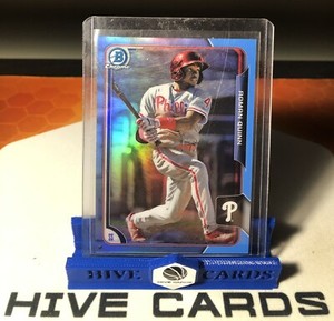 ROMAN QUINN 2015 Bowman Chrome Prospect Card Blue Refractor Parallel /10