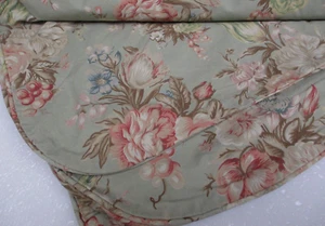 Vintage Ralph Lauren CHARLOTTE Green Floral Comforter Duvet Cover- Full/Queen - Picture 1 of 14