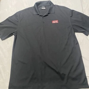 Nike Golf Dri Fit  Short Sleeve Polo Shirt Mens Sz Large Embroidered Hungry Jack - Picture 1 of 10