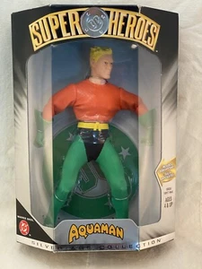 NEW 1999 HASBRO DC SUPER HEROES AQUA MAN SILVER AGE COLLECTION FIGURE - Picture 1 of 2