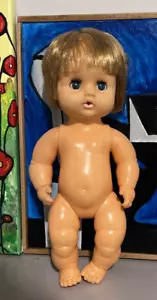 EUC Vintage 1977 Playmates Drink N Wet 10” Sleepy Eyes Doll - Picture 1 of 9