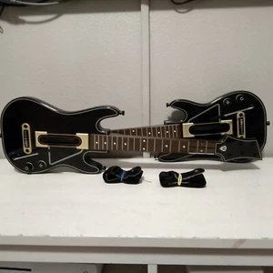 2 Guitar Hero Activision Wireless Controller 0000654 w/ Straps *No Dongles - Picture 1 of 8