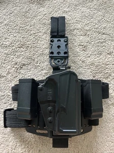 5.11 Tactical Blade-Tech GLOCK 19 Drop Leg Thigh Rig L2 Holster + 2 Mag Pouch RT - Picture 1 of 20