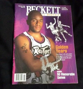 Signed Damon Stoudamire Beckett Magazine U.of Arizona Blazers Raptors ROY NBA - Picture 1 of 1