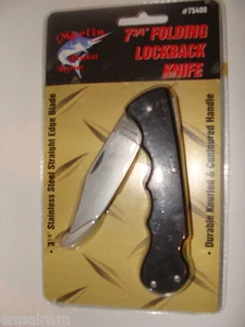 Coltello pieghevole Marlin 7 3/4" Lockback 3 1/4" lama dritta acciaio inox NUOVO - Foto 1 di 1
