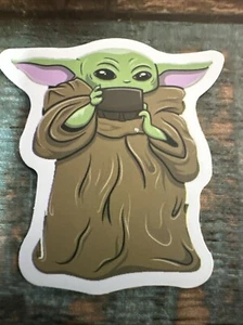 Baby Yoda The Child Mandalorian Star Wars Vinyl Sticker Jedi Decal Cute Funny - Picture 1 of 3