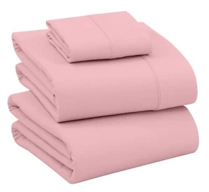 4 Piece 100% Cotton Sheet Set Deep Pocket 200 Thread Count Cozy Soft Bed Sheets - Picture 1 of 247
